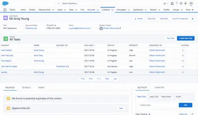Assign Task to Multiple Users in Lightning Experience for Salesforce — screenshot