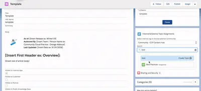 Assign Topics Unscoped for Salesforce — screenshot
