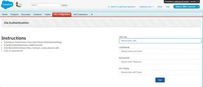 Astrea Jira Connect for Salesforce — screenshot