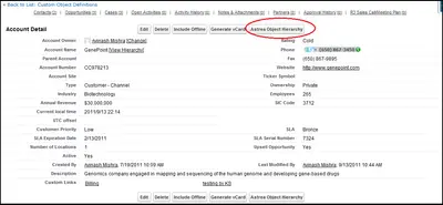 Astrea Object Hierarchy for Salesforce — screenshot