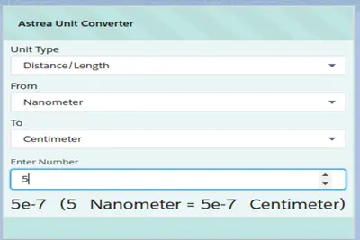 Astrea Unit Converter for Salesforce — screenshot