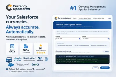 Automated Currency Updater PRO for Salesforce — screenshot