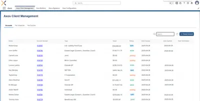 Axos for Salesforce for Salesforce — screenshot