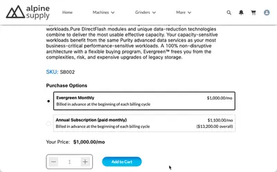 B2B Commerce Subscriptions (Aura) for Salesforce — screenshot