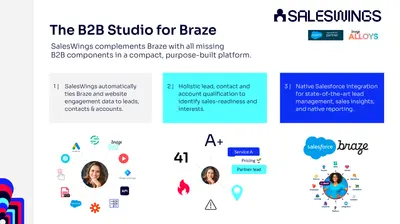 B2B Studio for Braze | SalesWings for Salesforce — screenshot
