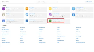 Batch Job Scheduler for Salesforce — screenshot