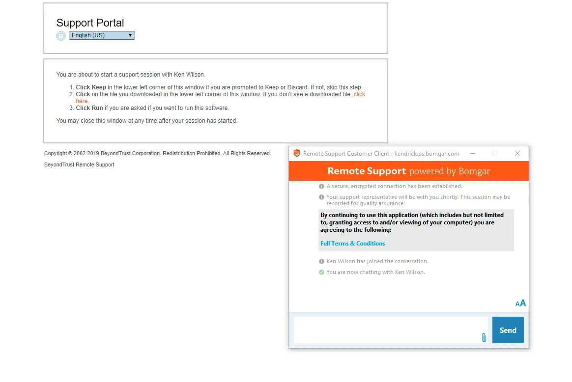 BeyondTrust Remote Support — screenshot from the Salesforce AppExchange listing