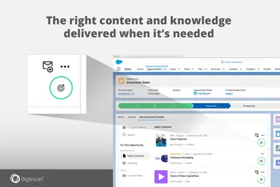 Bigtincan for Salesforce for Salesforce — screenshot