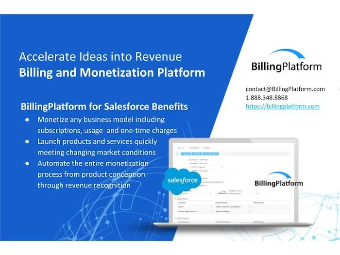 BillingPlatform - Enterprise Monetization — screenshot from the Salesforce AppExchange listing