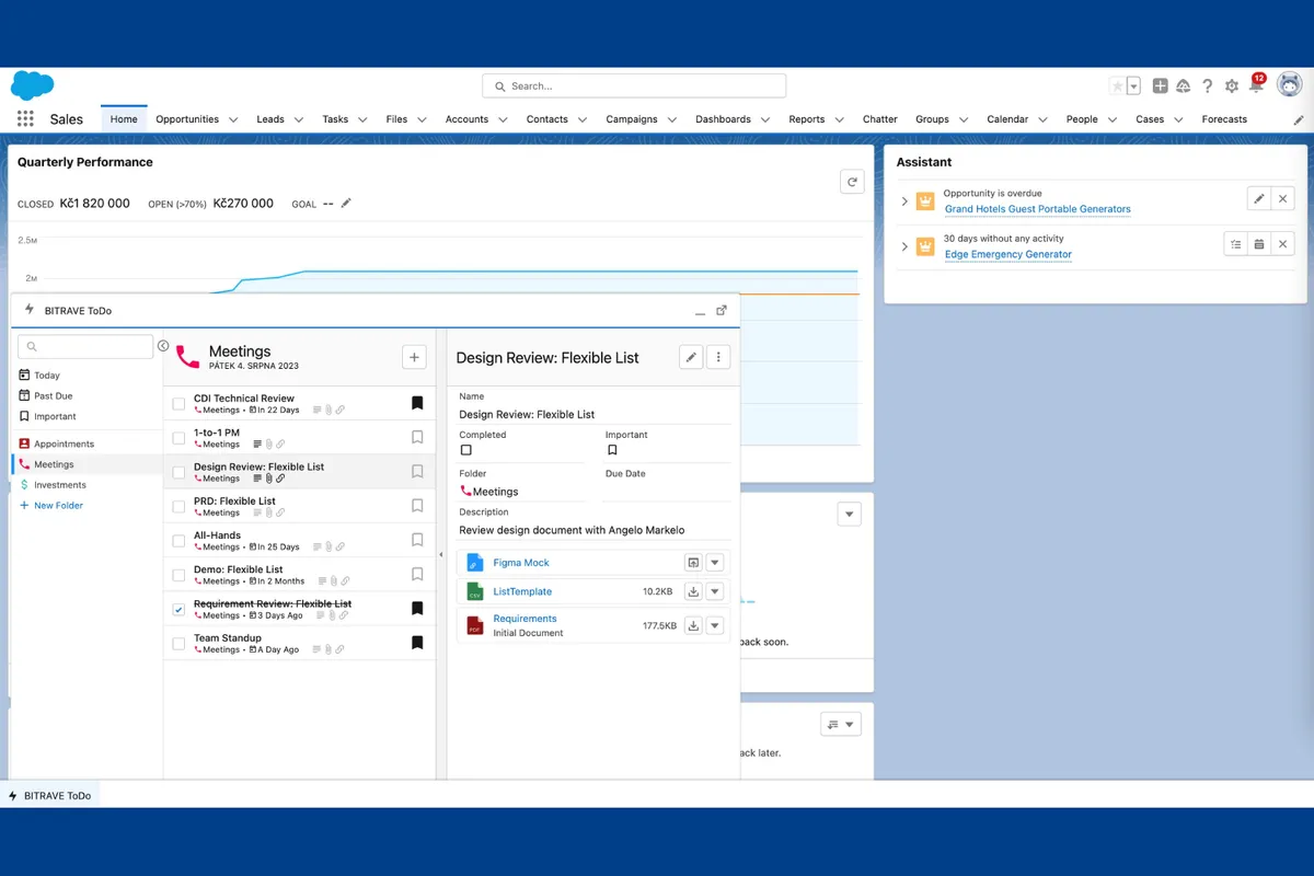 BITRAVE ToDo — screenshot from the Salesforce AppExchange listing