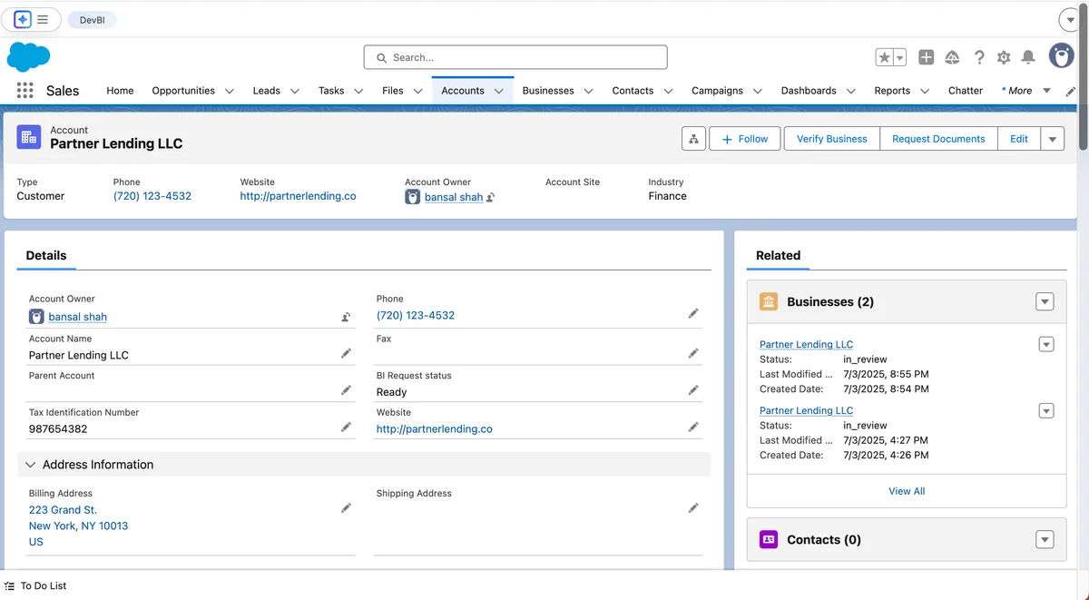 BizIntellect — screenshot from the Salesforce AppExchange listing