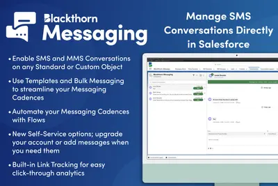 Blackthorn Messaging | SMS Text Messages for Salesforce for Salesforce — screenshot