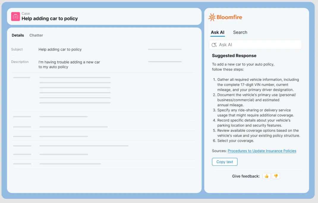 Bloomfire for Salesforce — screenshot from the Salesforce AppExchange listing