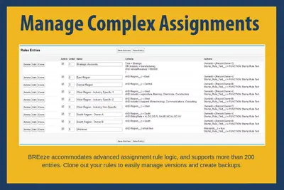 BREeze - Advanced Assignment Rules and Functionality for Leads & Cases for Salesforce — screenshot