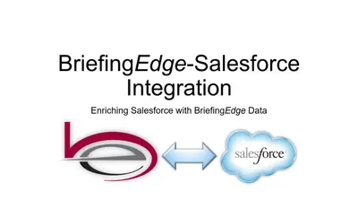 BriefingEdge Integration for Salesforce — screenshot