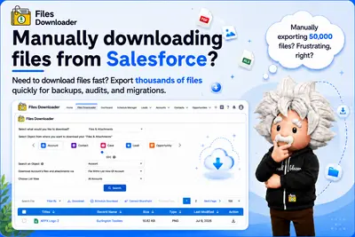 Bulk Export Salesforce Files & Attachments — One Click, Zero Modification for Salesforce — screenshot