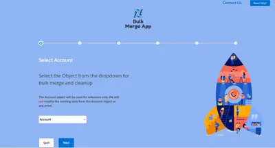 Bulk Merge App for Salesforce — screenshot