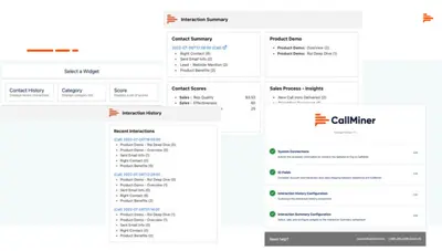 CallMiner for Salesforce for Salesforce — screenshot