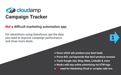 Campaign Tracker for Google Ads and Marketing Attribution for Salesforce — screenshot