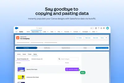 Canva for Salesforce for Salesforce — screenshot