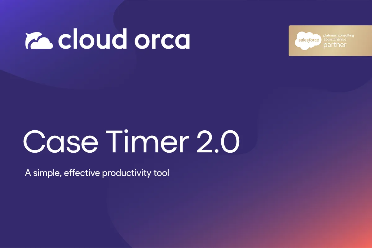 Case Timer 2.0 by Cloud Orca — screenshot from the Salesforce AppExchange listing