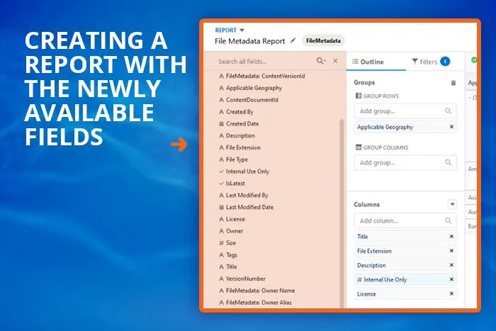 CB Document Metadata Reporting — screenshot from the Salesforce AppExchange listing