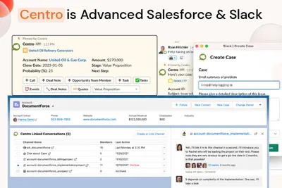 Centro: Slack + Microsoft Teams + Salesforce Integration for Salesforce — screenshot