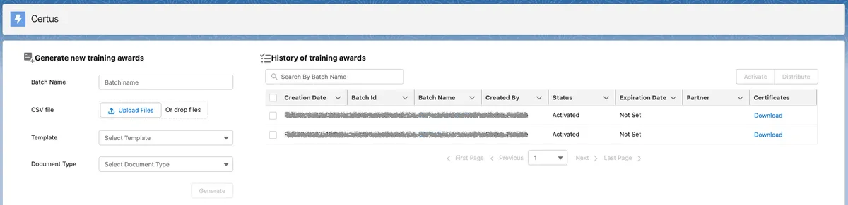 CERTUS — screenshot from the Salesforce AppExchange listing