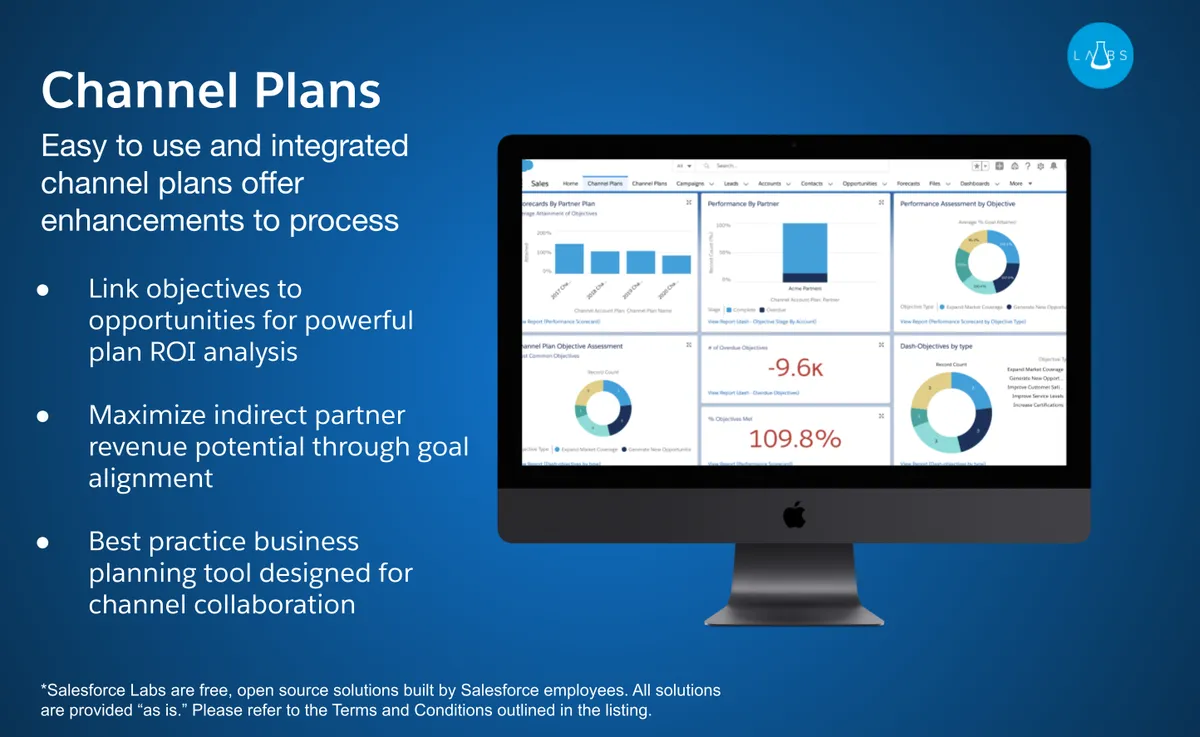 Channel Plans — screenshot from the Salesforce AppExchange listing