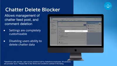 Chatter Delete Blocker for Salesforce — screenshot