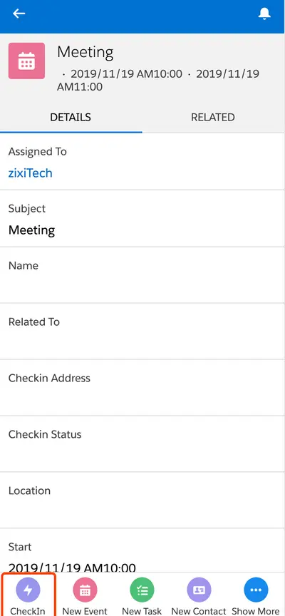 CheckInNow(Google&Baidu Map) for Salesforce — screenshot