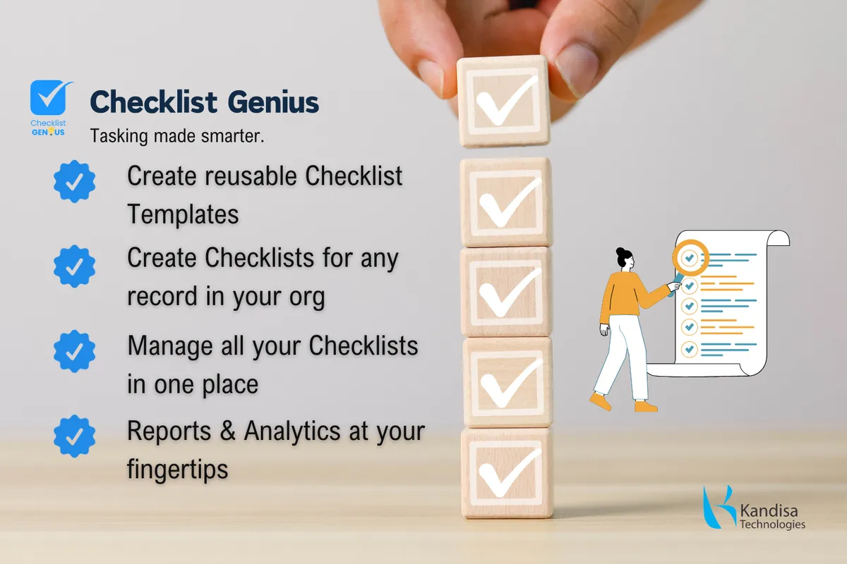 Checklist Genius — screenshot from the Salesforce AppExchange listing