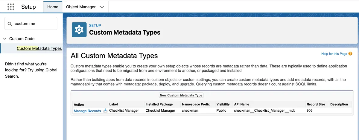 Checklist Manager — screenshot from the Salesforce AppExchange listing