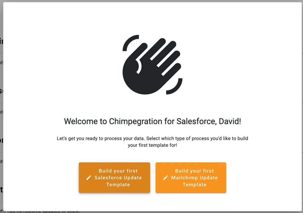 Chimpegration — screenshot from the Salesforce AppExchange listing