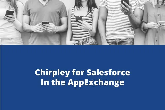 Chirpley — screenshot from the Salesforce AppExchange listing