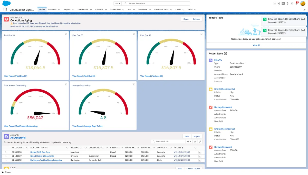CloudCollect — screenshot from the Salesforce AppExchange listing