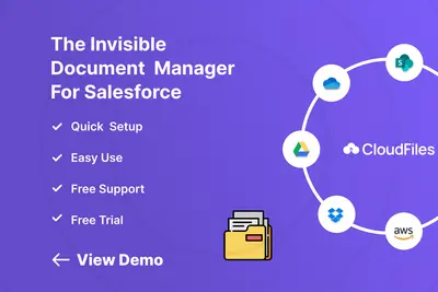 CloudFiles Document Management | Connect SharePoint, AWS S3, Azure, Google Drive for Salesforce — screenshot