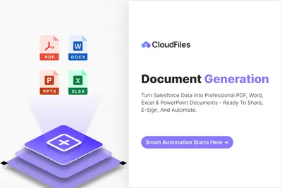CloudFiles Generate & Automate: Document Generation, Automation + E-signature for Salesforce — screenshot