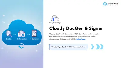 Cloudy DocGen & Signer | PDF & Document Generation | eSign, Proposal & Signature for Salesforce — screenshot