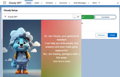 CloudyGPT for Salesforce — screenshot
