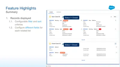 CMTD Enhanced Related List for Salesforce — screenshot