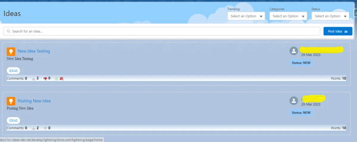 CN IDEAS — screenshot from the Salesforce AppExchange listing
