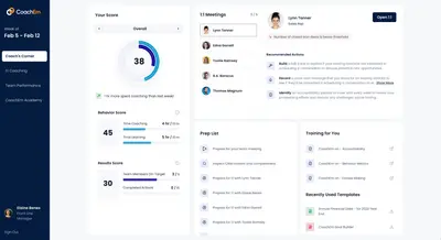 CoachEm Coaching Execution Platform for Salesforce — screenshot