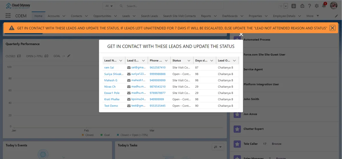 COEM — screenshot from the Salesforce AppExchange listing