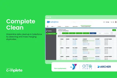 Complete Clean | Mass Deduplication for Salesforce for Salesforce — screenshot