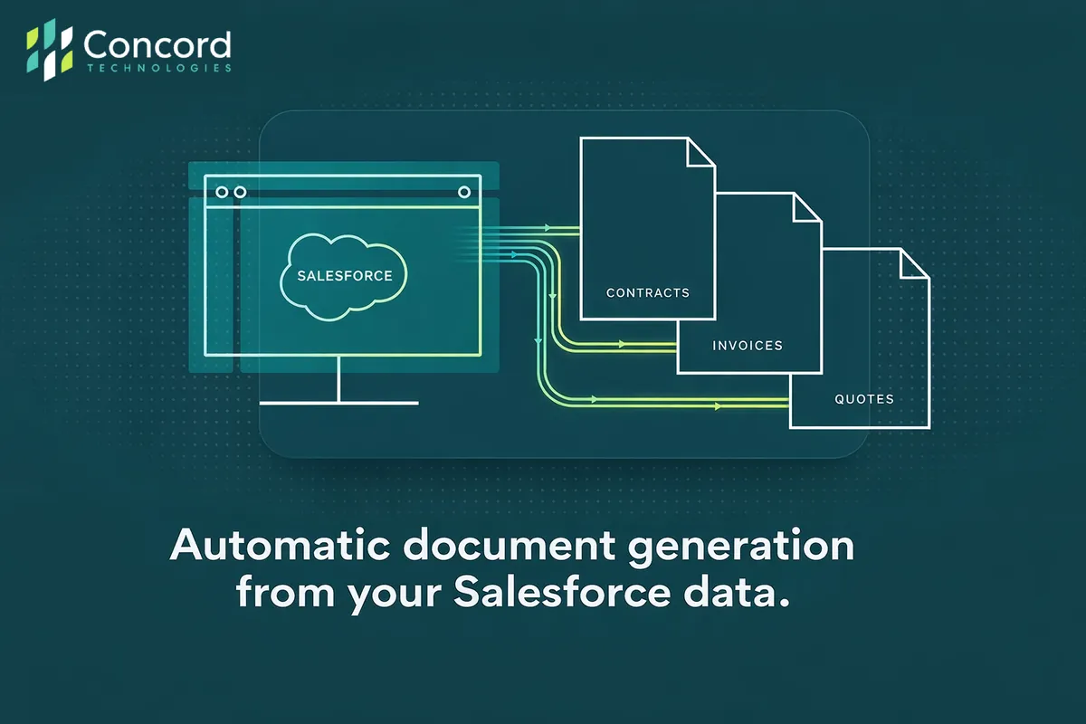 Concord Documents - Automatic Document Generation with your Data — screenshot from the Salesforce AppExchange listing