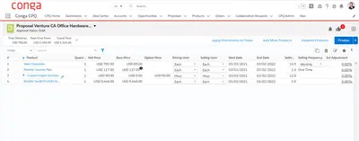 Conga Billing and Subscription Management for Salesforce — screenshot
