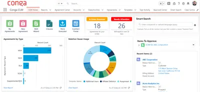 Conga CLM | Contract Lifecycle Management for Salesforce — screenshot