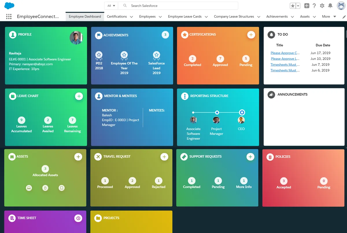 ConnectEazy — screenshot from the Salesforce AppExchange listing