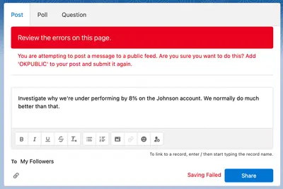 Content & Public Posts Filter for Salesforce — screenshot